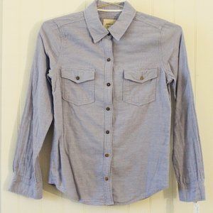 Forever 21 ✤ Cotton Collar Button Pocket Blouse